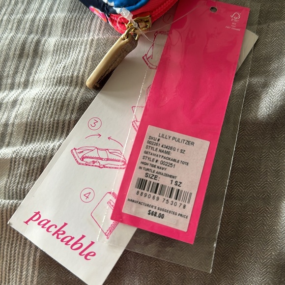 Lilly Pulitzer Packable Tote - Picture 2 of 6